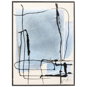 Peinture Frame Dust 75x55cm bleue Kare Design