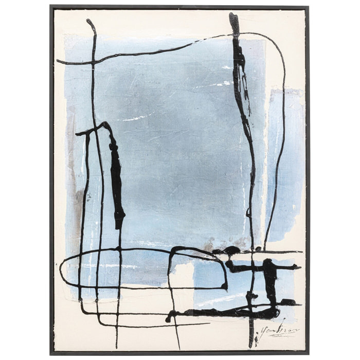 Peinture Frame Dust 75x55cm bleue Kare Design