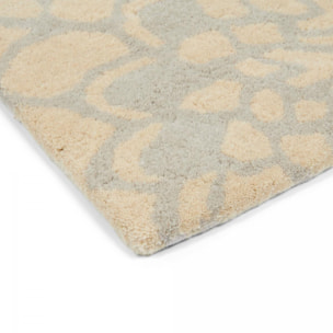 Tapis salon et chambre fait à la main en laine motif floral VAVA