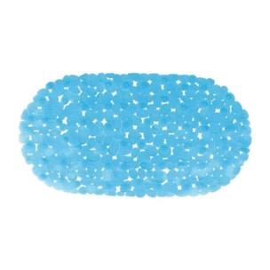 Tapis fond de Baignoire PVC GALETS Bleu Transparent MSV
