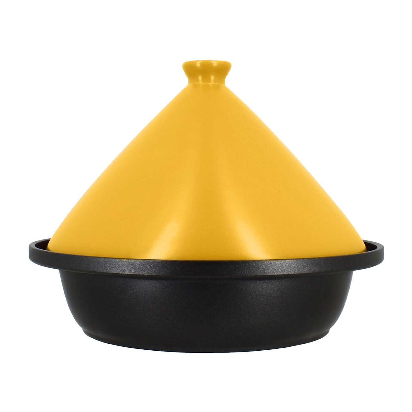 Tajine d24cm fond alu induction couvercle en céramique safran