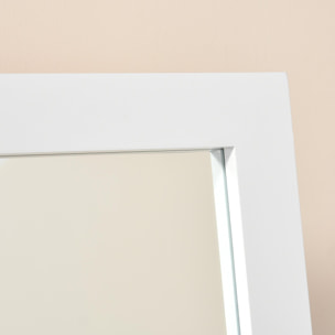Espejo de Pie Maquillaje Reclinable Nórdico 47x46x148cm Blanco