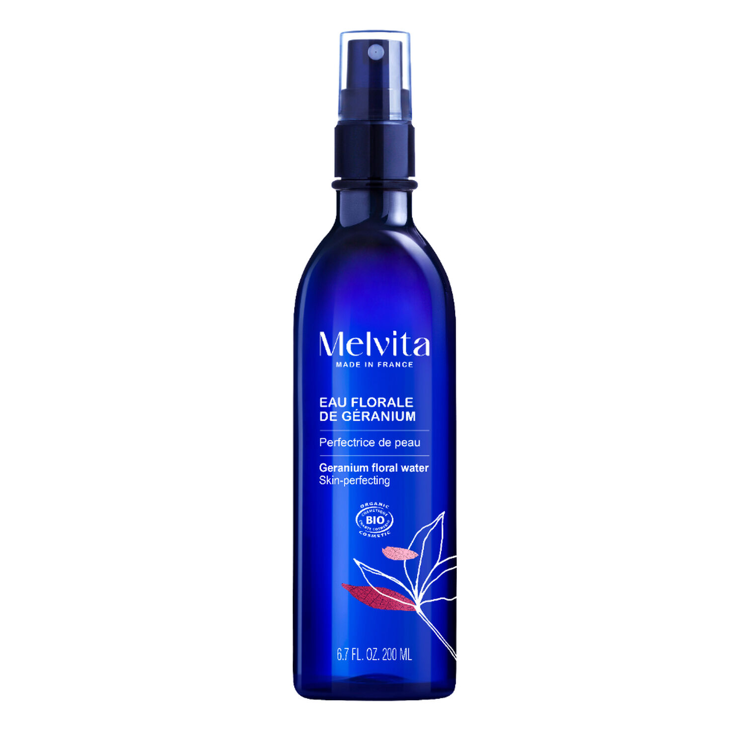 Eau Florale de Géranium Bio - Affine le Grain de Peau 200 ml