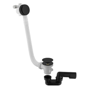 Vidage de baignoire PAINI remplissage par le trop plein 90 cm Noir mat