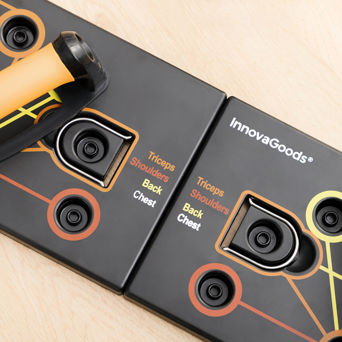 Tavola per Flessioni Push-Up con Bande di Resistenza e Manuale per gli Esercizi Pulsher InnovaGoods