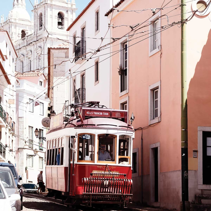 Tableau welcometoportugal tram Toile imprimée