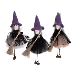 Befane con Campanelli - Pezzi 4 - 10xH22x4cm - Bianchi Dino SpA