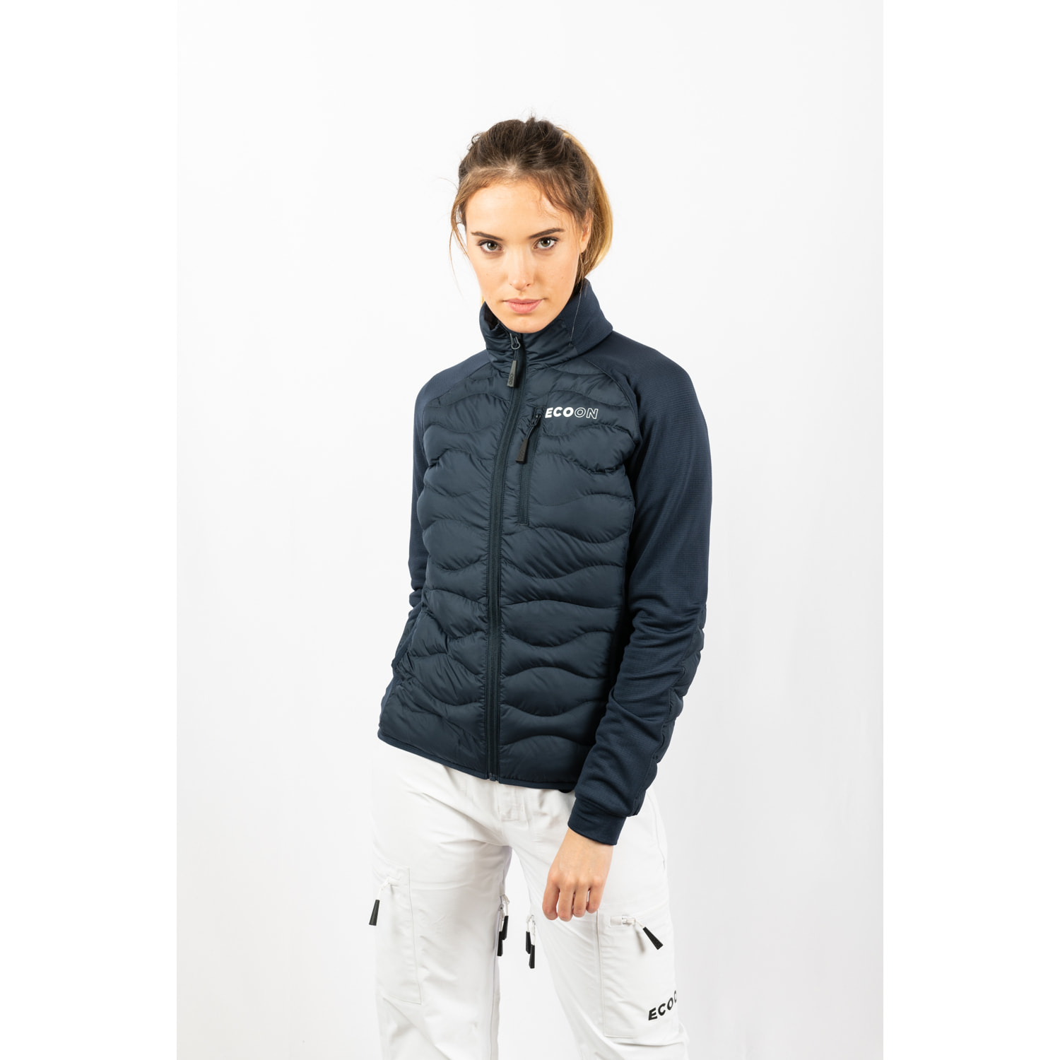 Chaqueta ECOActive Hybrid Insulated Jacket Women marca ECOON - Azul