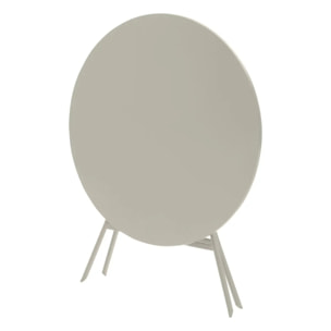 Table de jardin pliante ronde "Greensboro" argile 4 places en acier