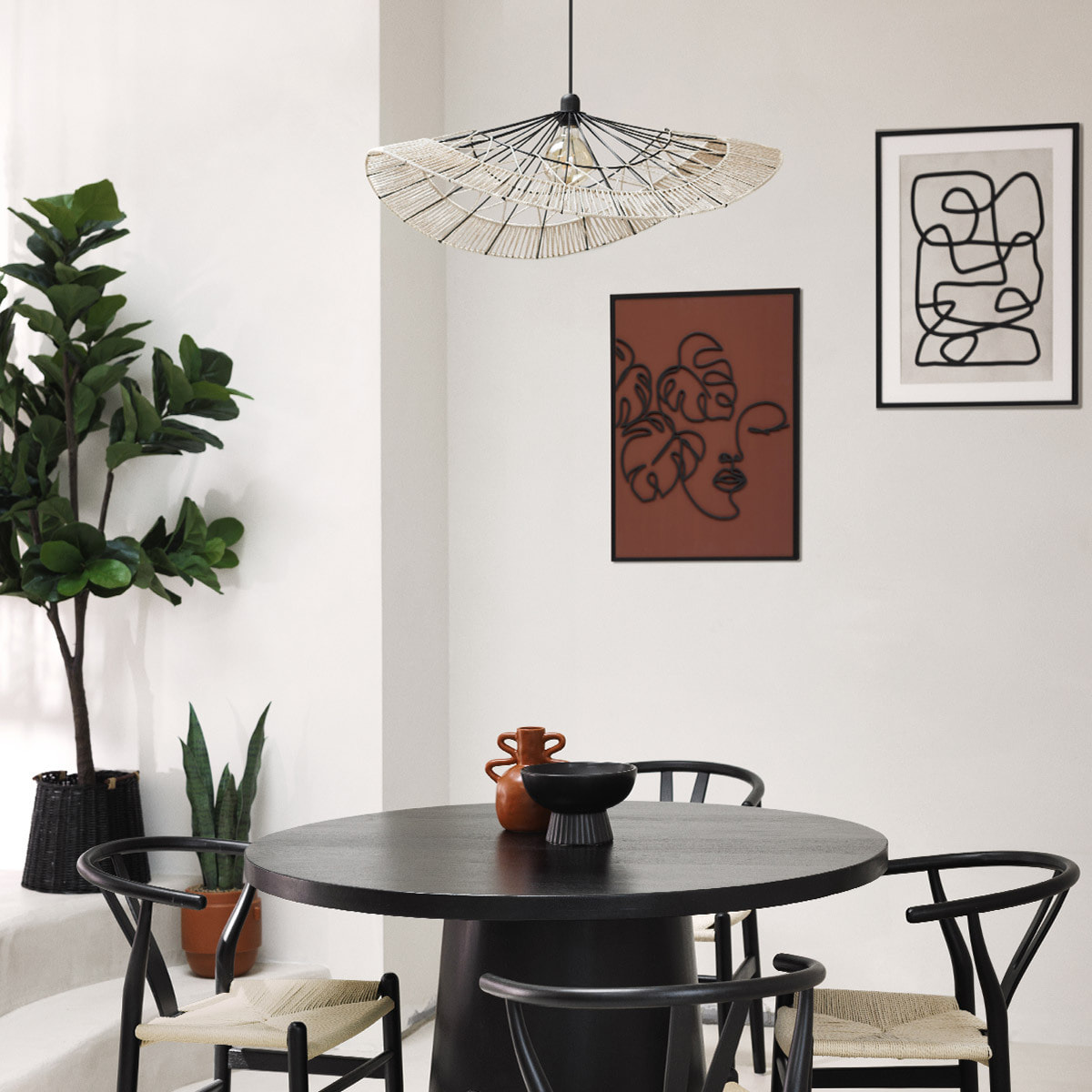 Suspension "Cosy" - métal filaire - D75 cm