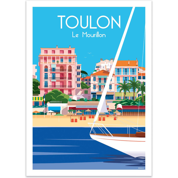 Affiche - Toulon Le Mourillon - Raphael Delerue