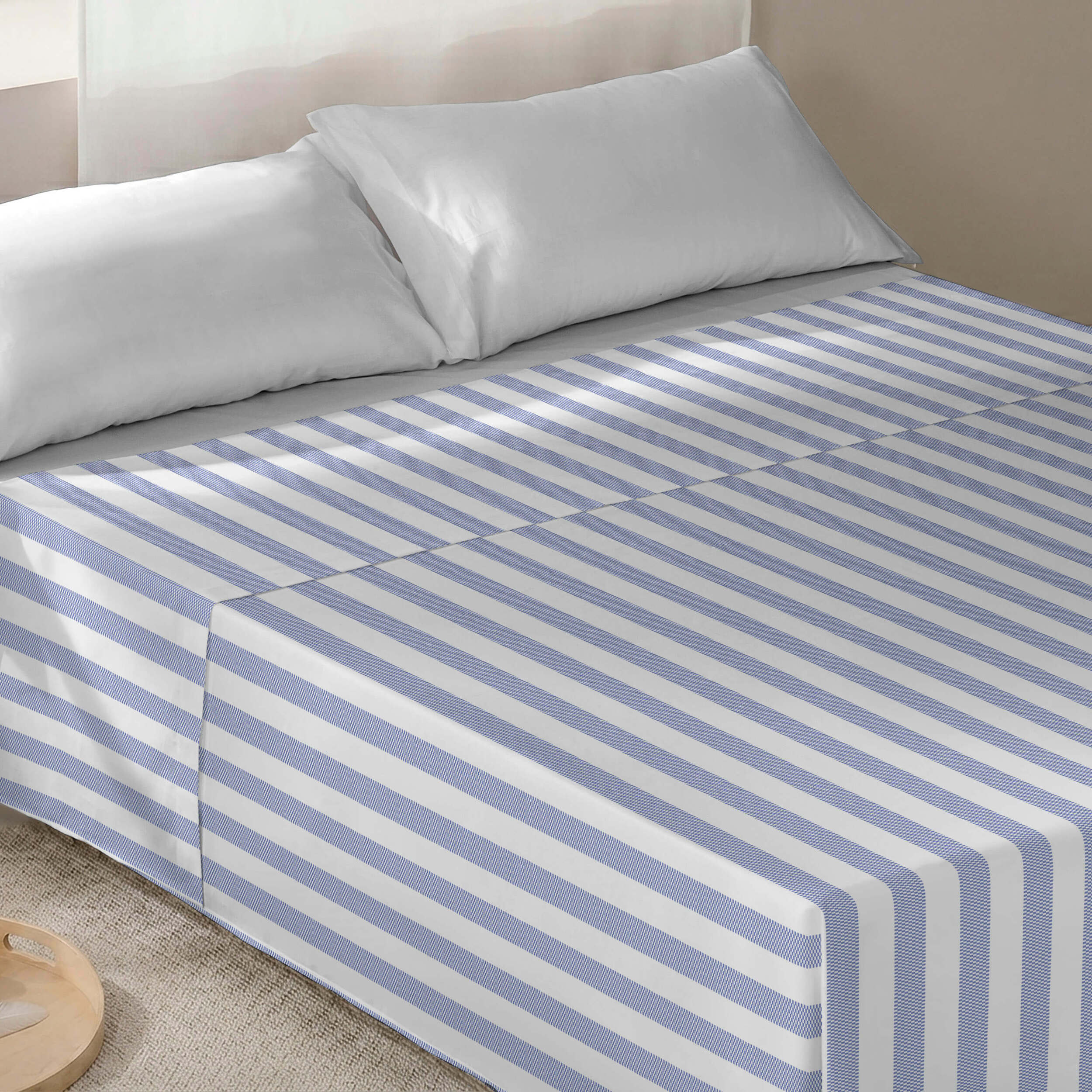 Juego de Sábanas Estampadas - Incluye 1 o 2 Fundas de Almohada - 100% Algodón - Costa