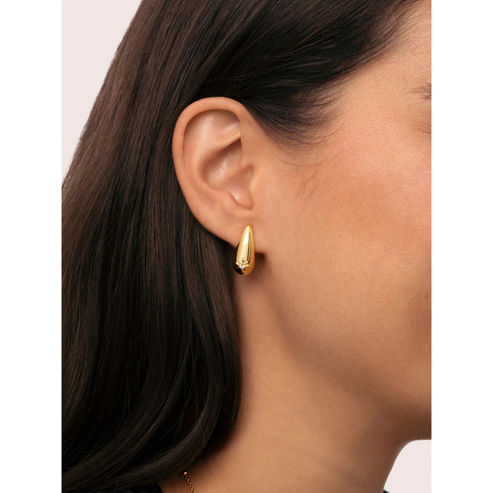 Pendientes Gota Sparks Baño Oro