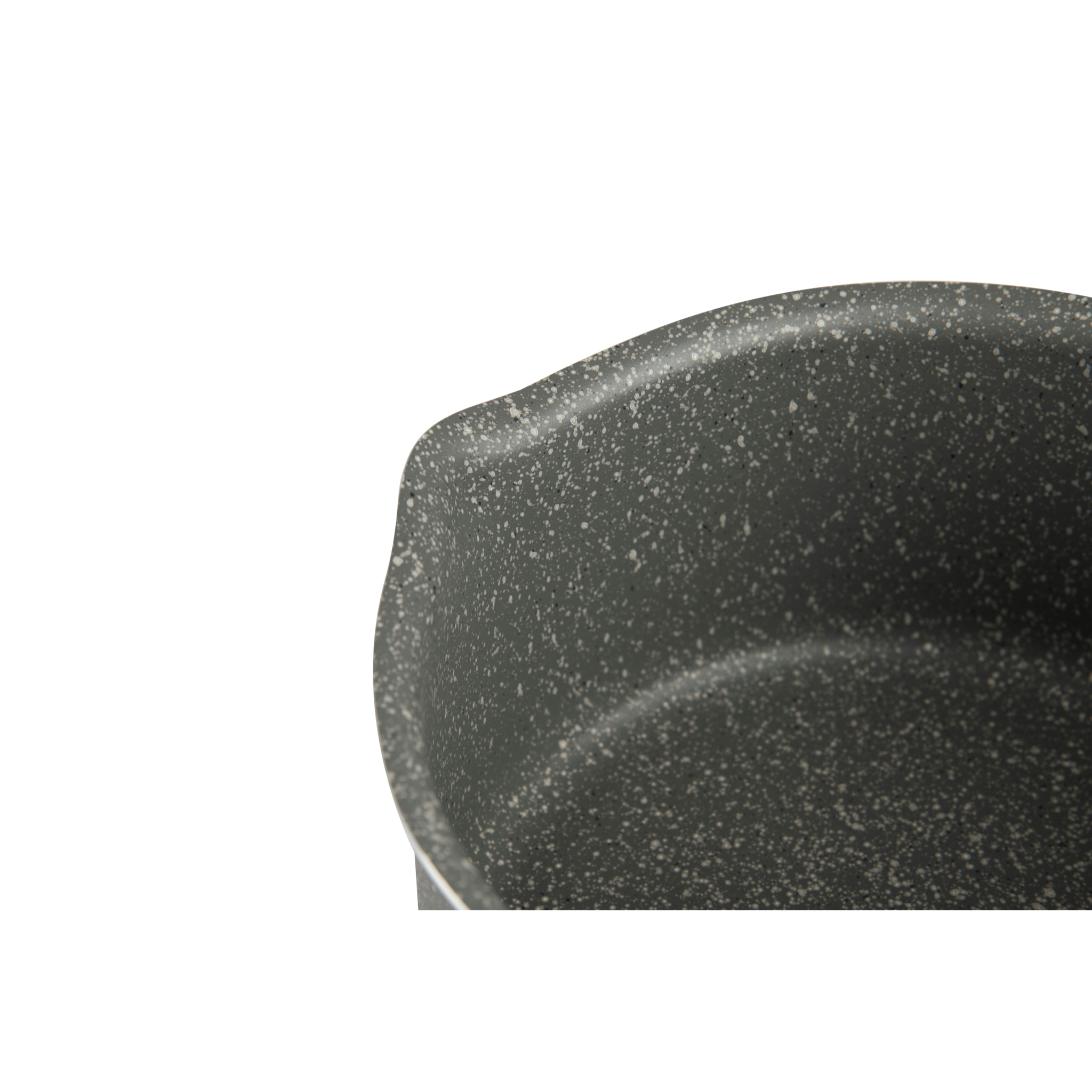 Set 3 Casseruole (16-18-20 Cm) con Manici Removibili Excelsa- Country Rock, Alluminio Grigio