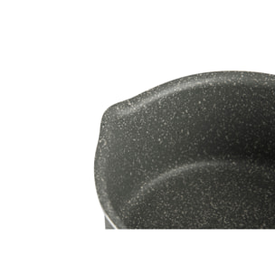 Set 3 Casseruole (16-18-20 Cm) con Manici Removibili Excelsa- Country Rock, Alluminio Grigio