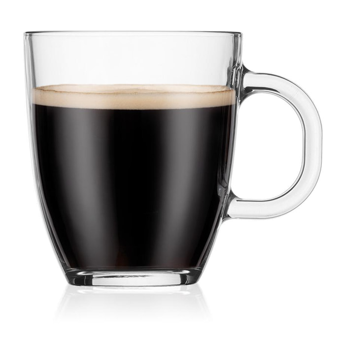 BISTRO: SET 6 mugs en verre trempé, 0.35 l 0.3 L