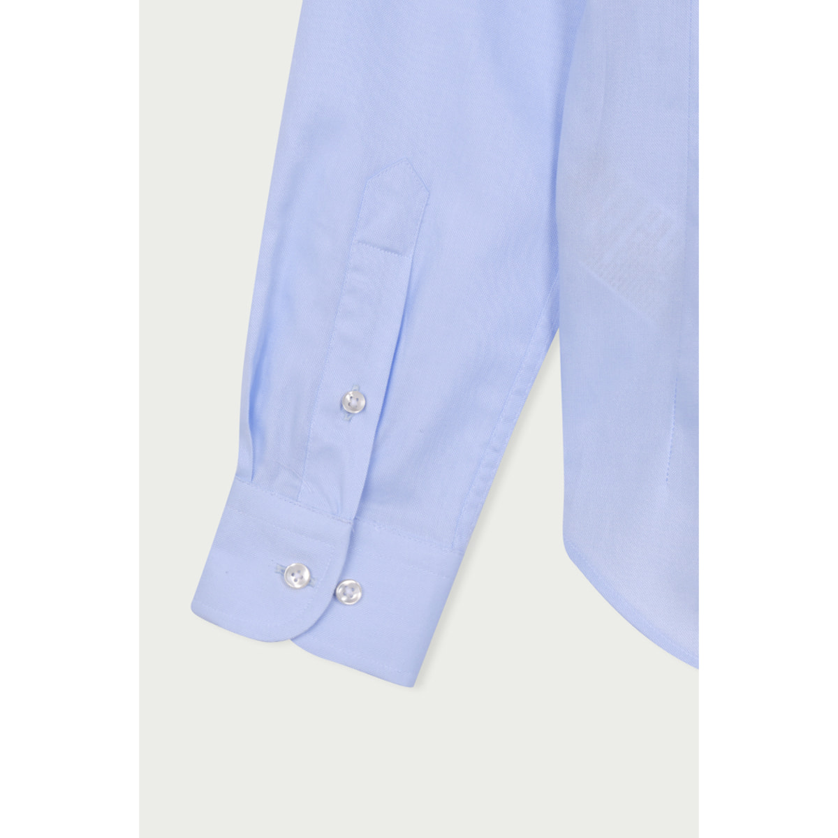Camicia Uomo 1 Bottone Italiano Slim Oxford unito Celeste