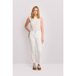 Kocca - Pantaloni cropped in cotone Donna, Tinta unita