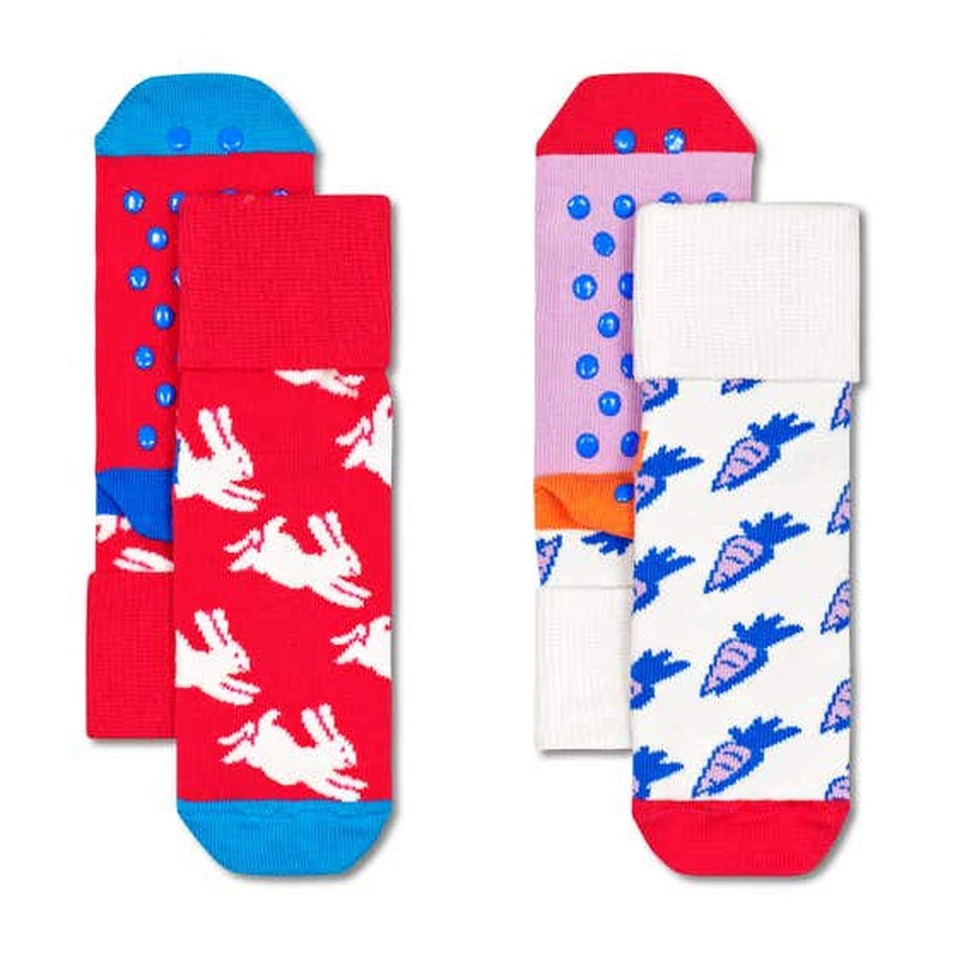 Calcetines 2-pack kids bunny & carrot anti slip