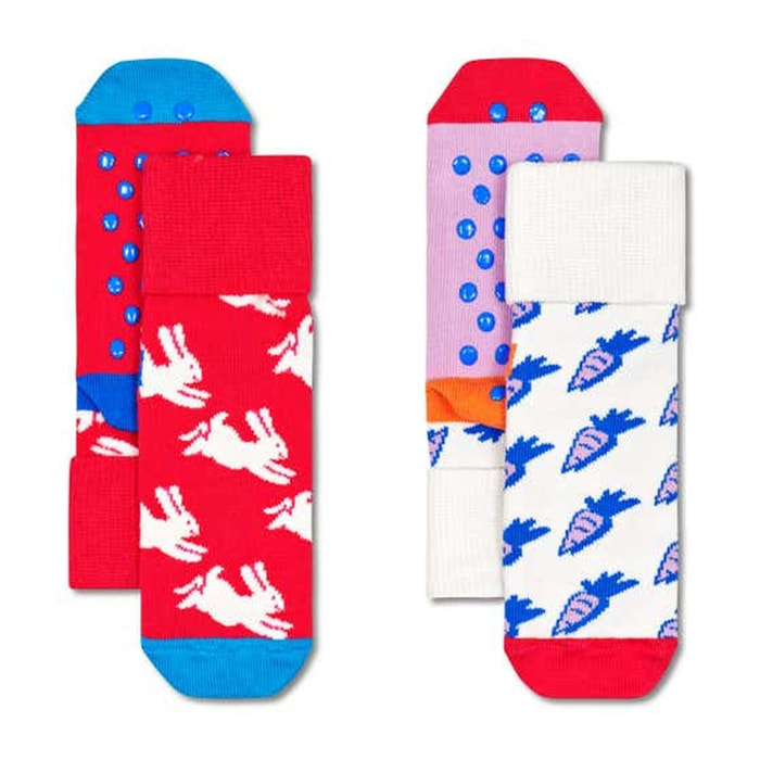 Calcetines 2-pack kids bunny & carrot anti slip