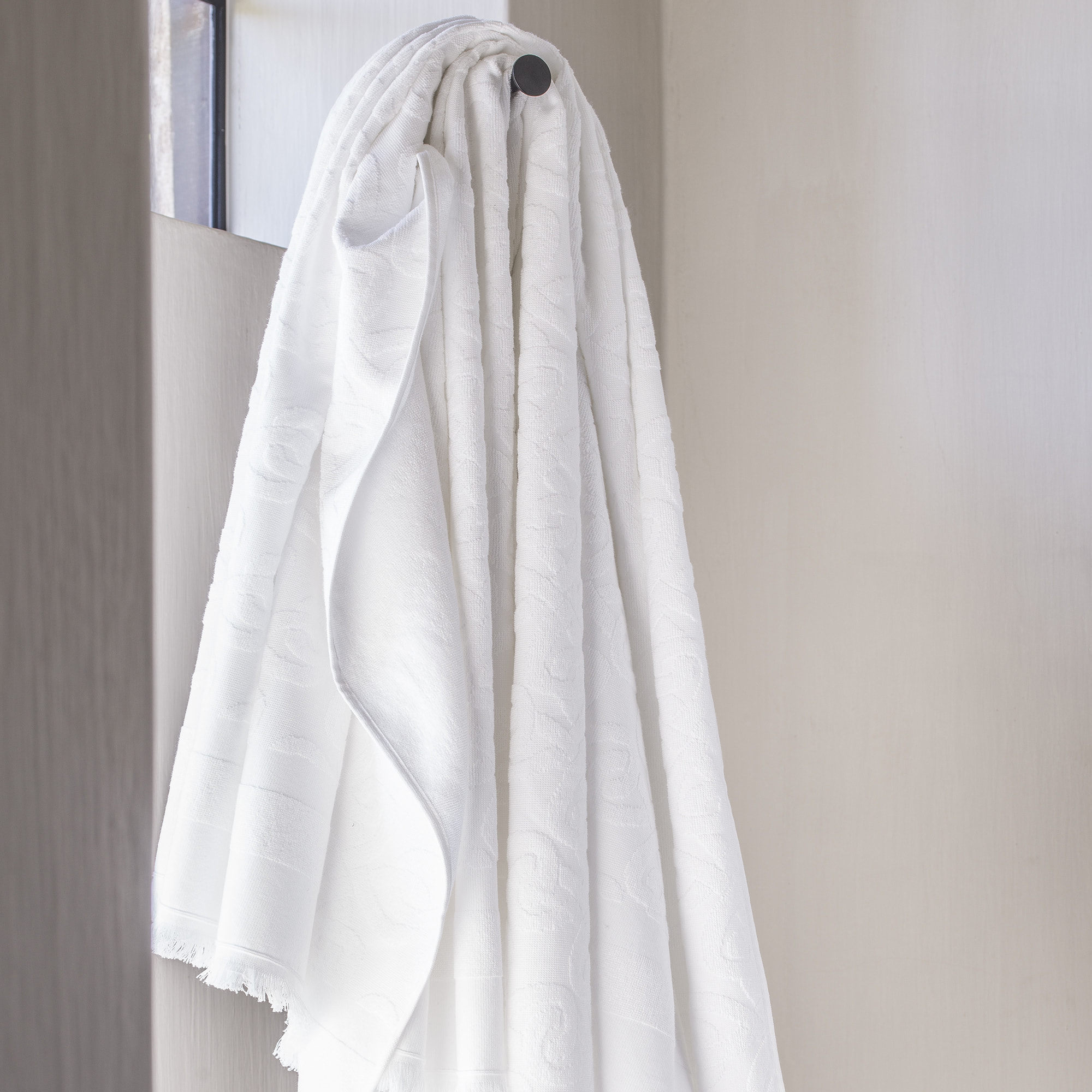 Drap de plage bicolore en coton biologique, Croisière, Marine