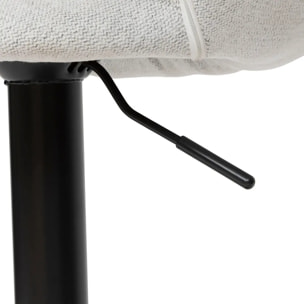 Lot de 2 tabourets de bar "Sasha" gris