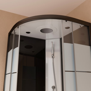Cabine de douche SIMPLY STRIPE LOCKED 1/4 de cercle