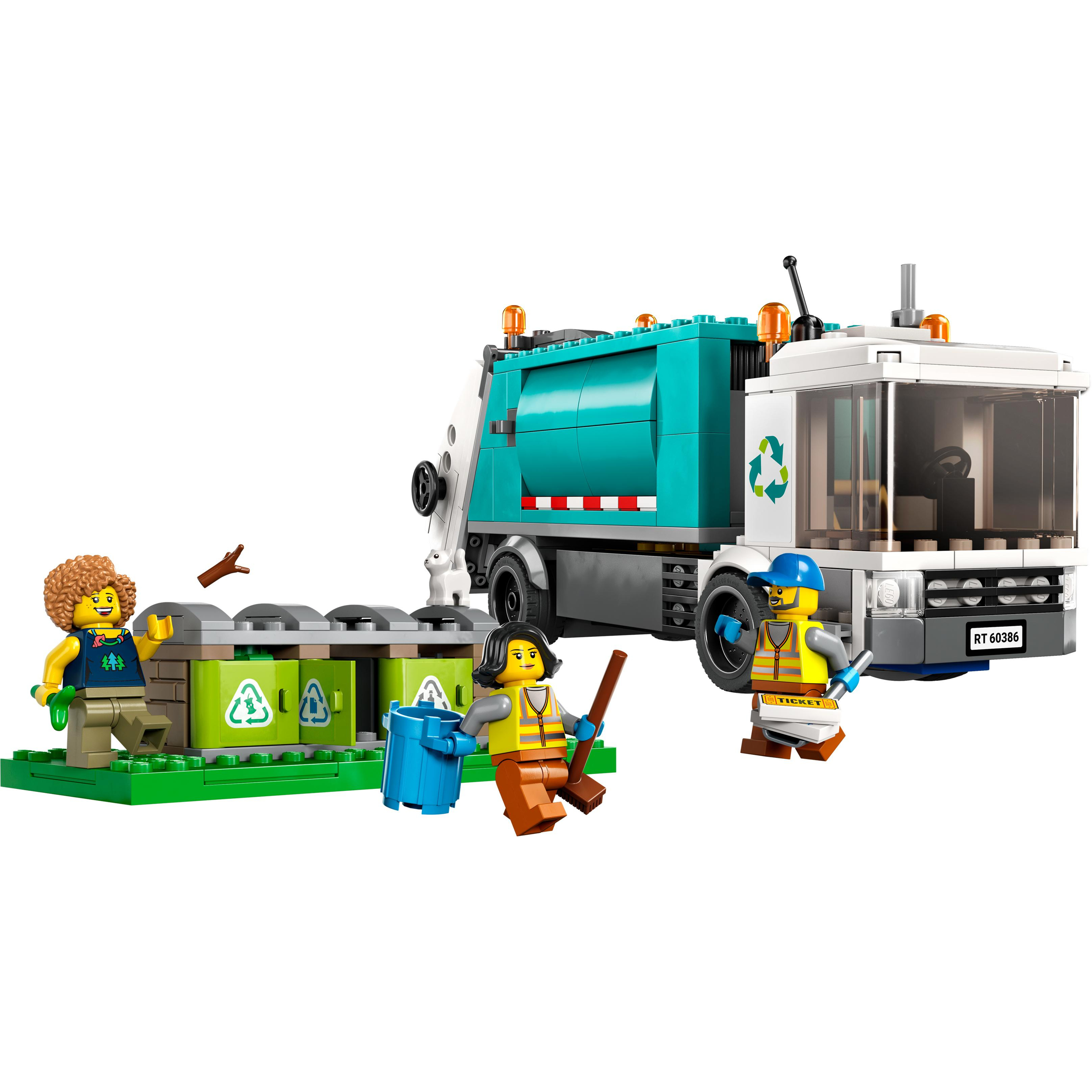 LEGO CITY 60386 - CAMION PER IL RICICLAGGIO DEI RIFIUTI