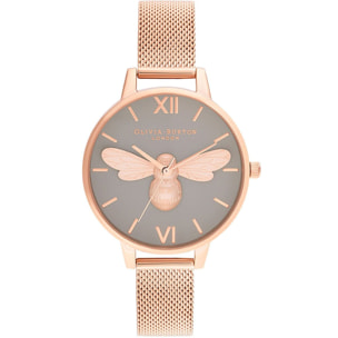 Reloj Olivia Burton OB16FB10 Mujer Analogico Cuarzo con Correa de Acero inoxidable