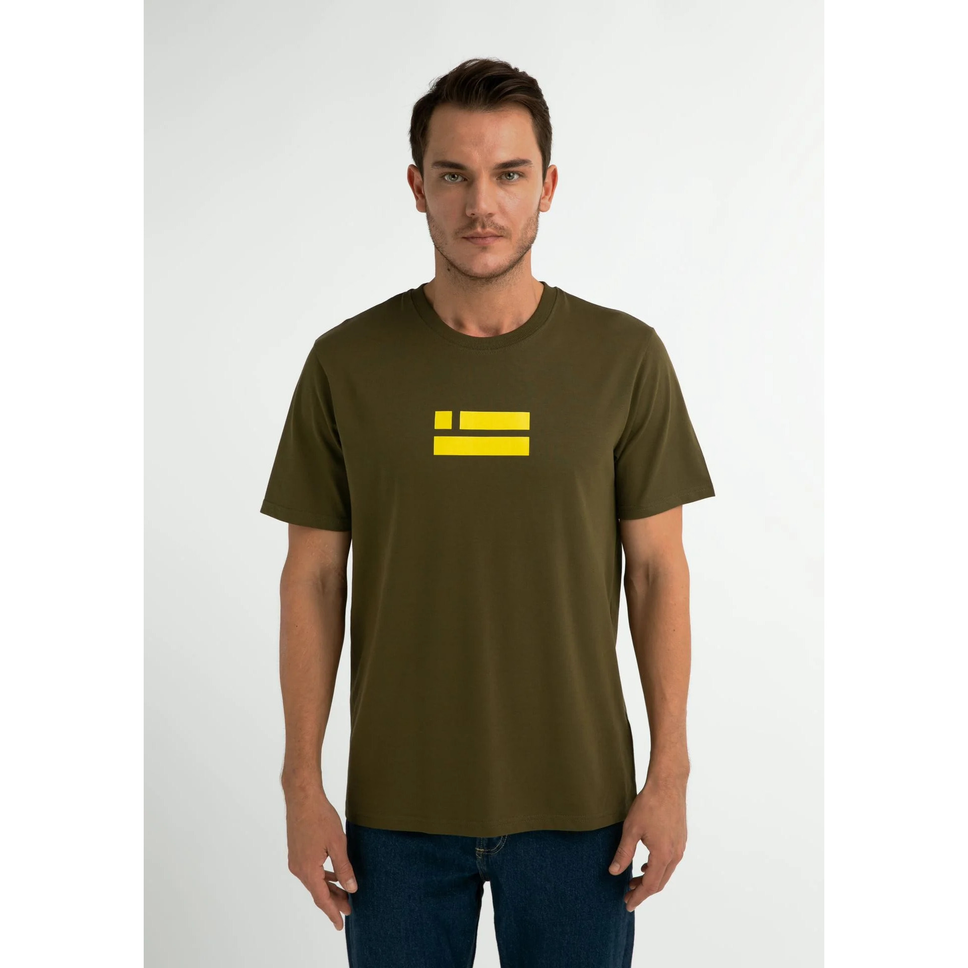 Camiseta Básica Flag Khaki D.Franklin