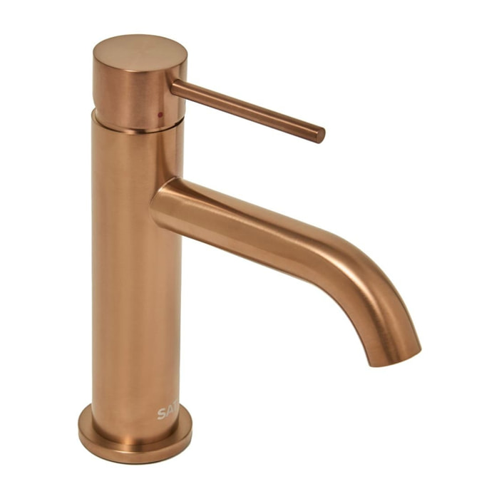 Aurum mitigeur de lavabo 16,5 cm, à levier, sans vidage, or rose brossé SATBAUR271BRG avec une garantie de 5 ans