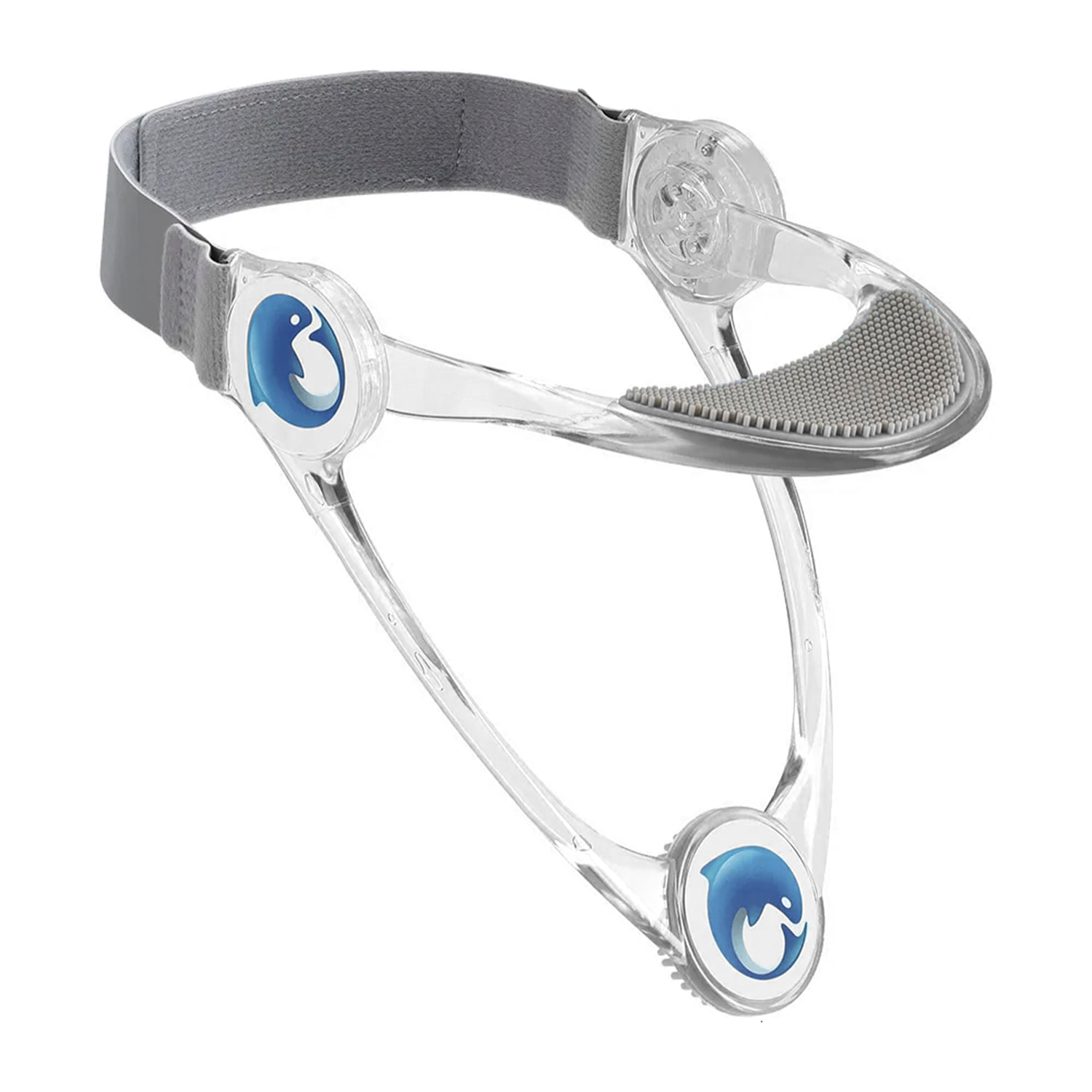 Soporte ergonómico para cuello con ajuste de altura y rotación 360°, ideal para mejorar la postura en casa o trabajo.