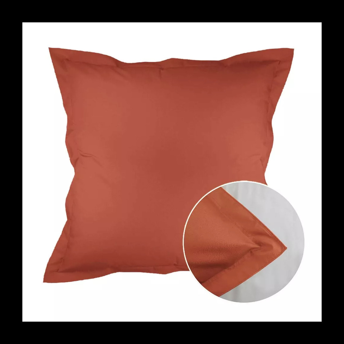 Taie d'oreiller Olana rouille