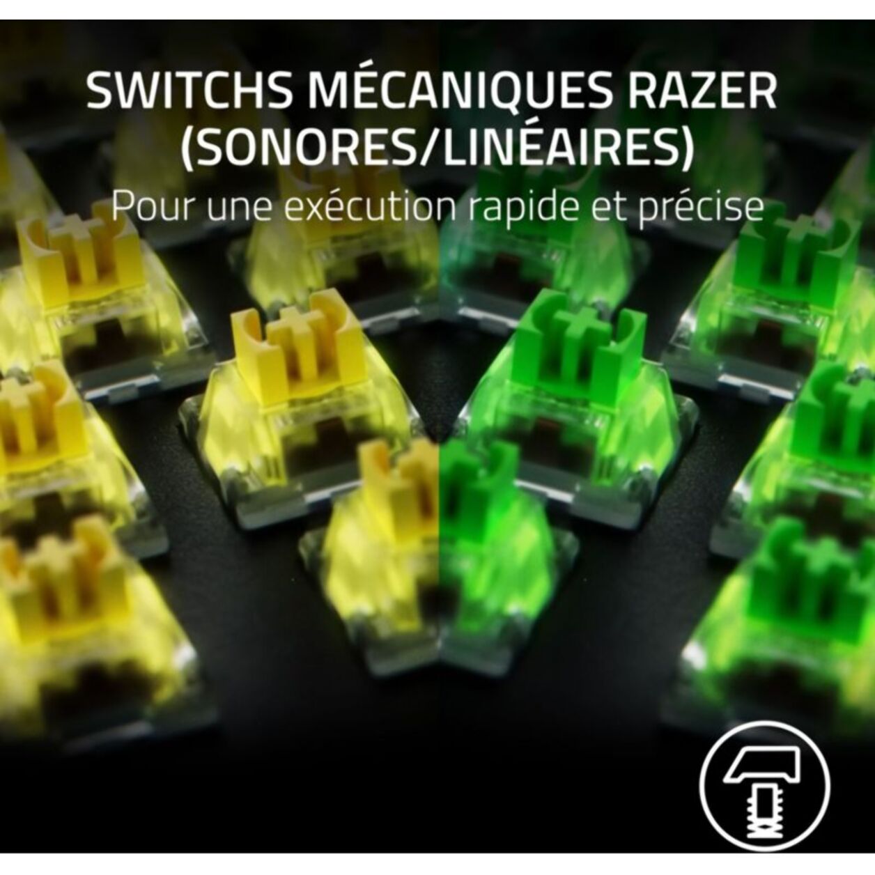 Clavier gamer RAZER BlackWidow V4 X Green Switch