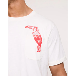 Camiseta Manga Corta Blanca - Patchpalm