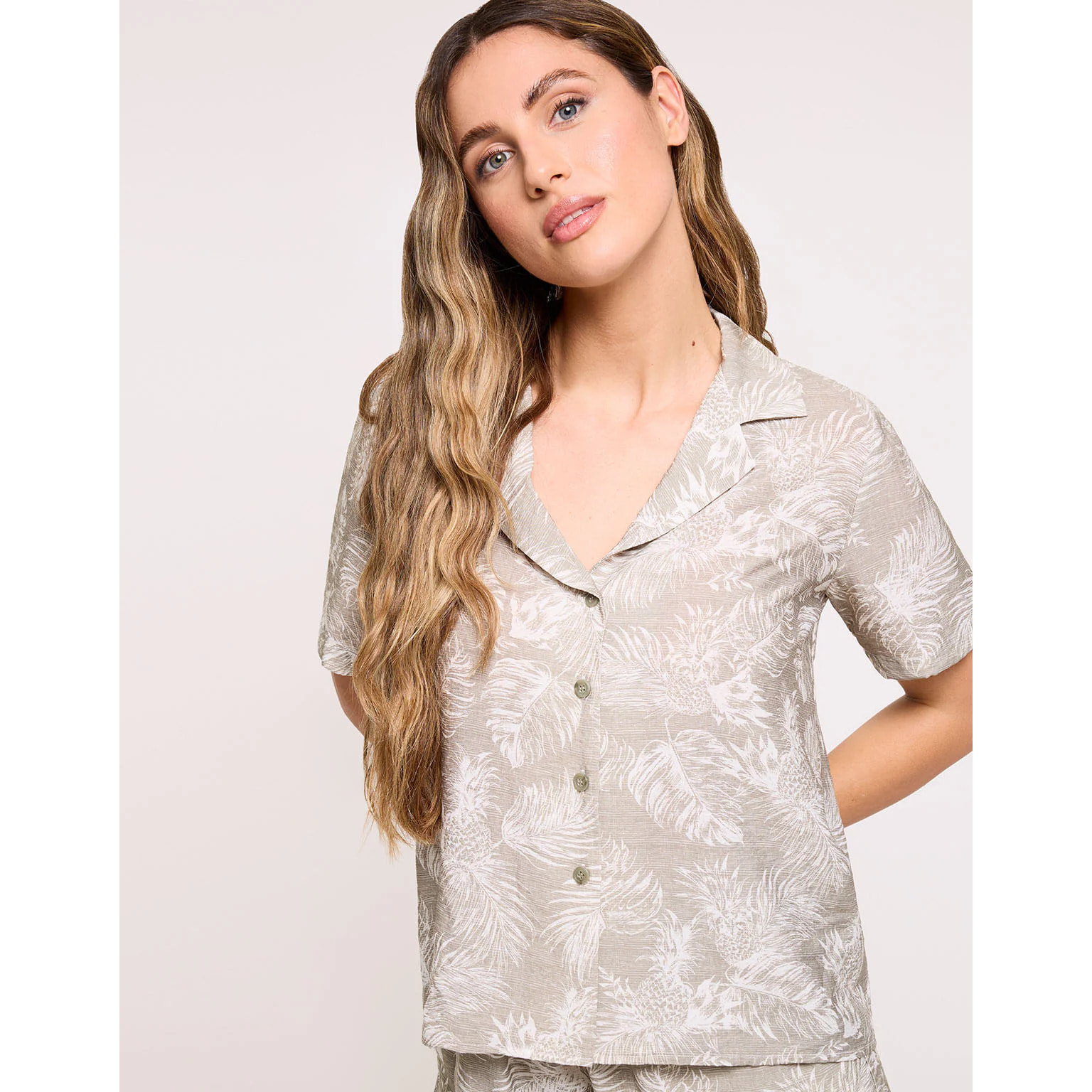 Camisa Manga Corta Caqui Claro - Westba