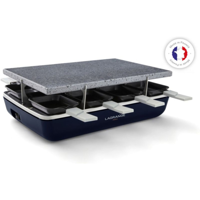 Raclette LAGRANGE element bleu abysse pierre de cuisson