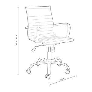 Silla de oficina Lucy Blanco