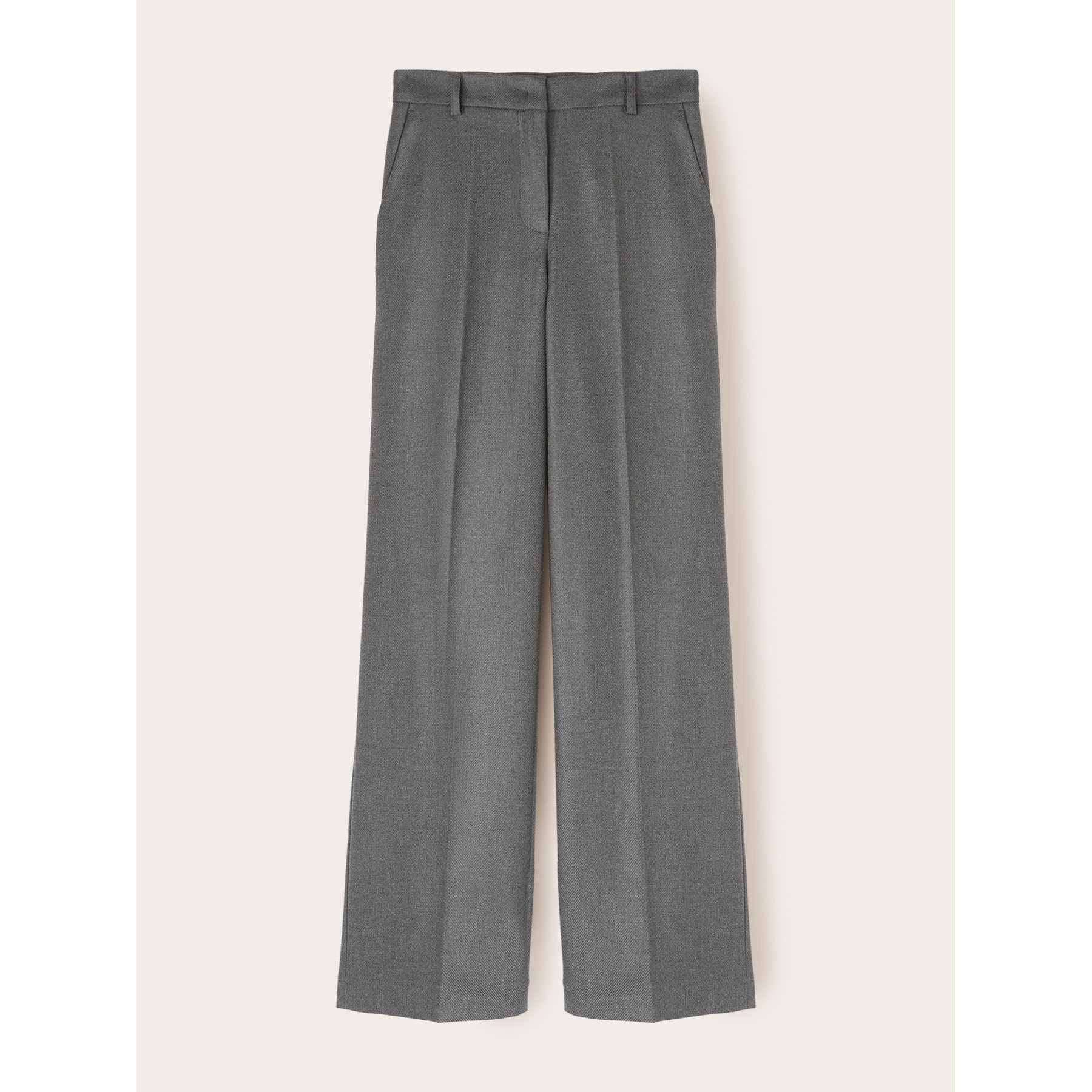 Motivi - Pantalones palazzo de franela - Gris