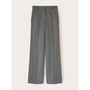 Motivi - Pantalones palazzo de franela - Gris