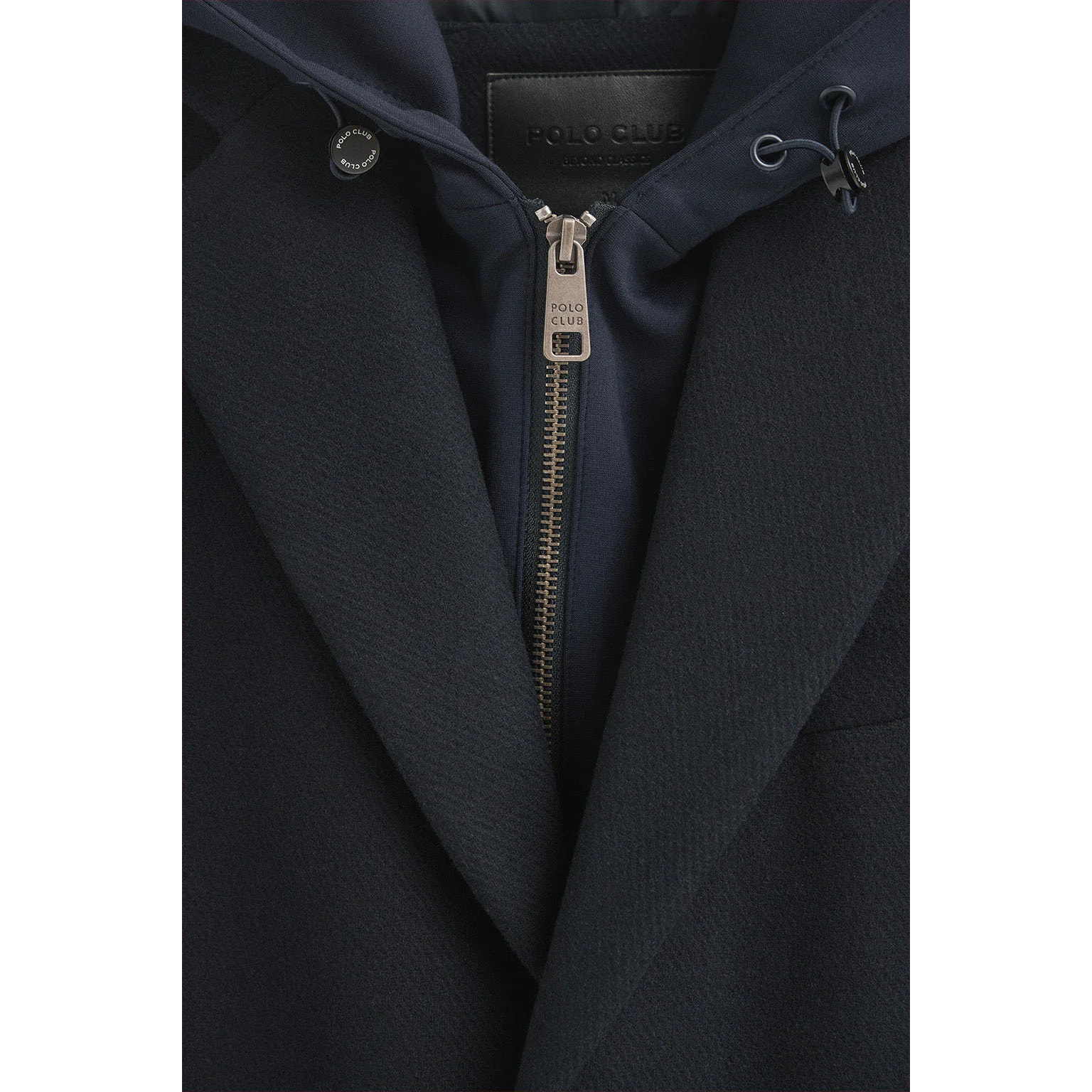 Giaccone Valberg blu marino con logo Polo Club