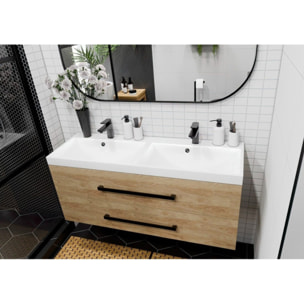Cube Way mitigeur de lavabo à levier sur pied, sans vidage, noir mat (CU271MC)