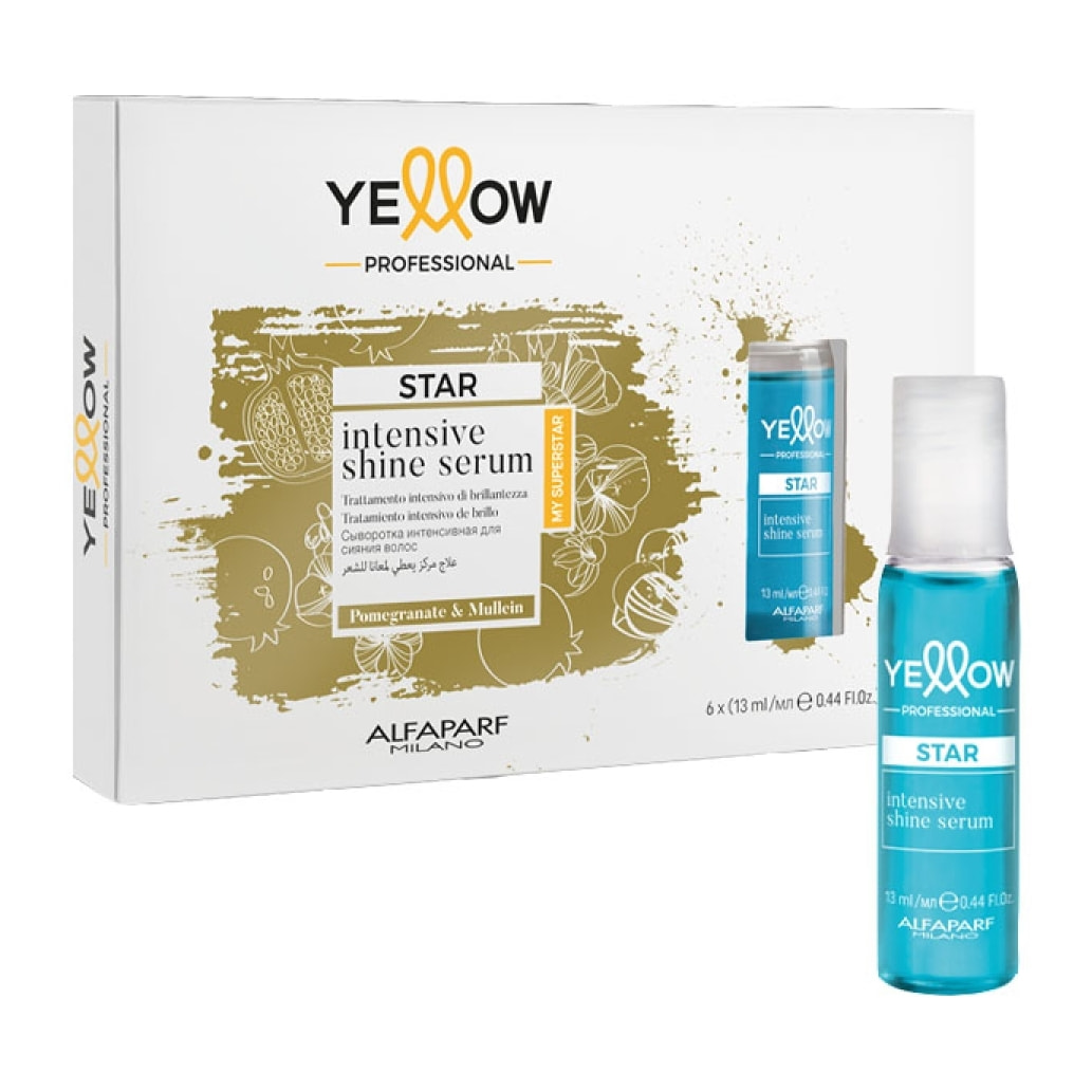 ALFAPARF Yellow Star Intensive Shine Serum Melograno e Verbasco 6x13ml