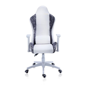 Silla gaming Gear Leopard Leopard - Blanco