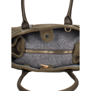 Borsa a mano da donna Made in Italy - Modello Lumina Lux - 100% pelle - 28.0 x 20.0 x 13.0 cm