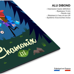 Tableau rando à chamonix Tableau alu Dibond