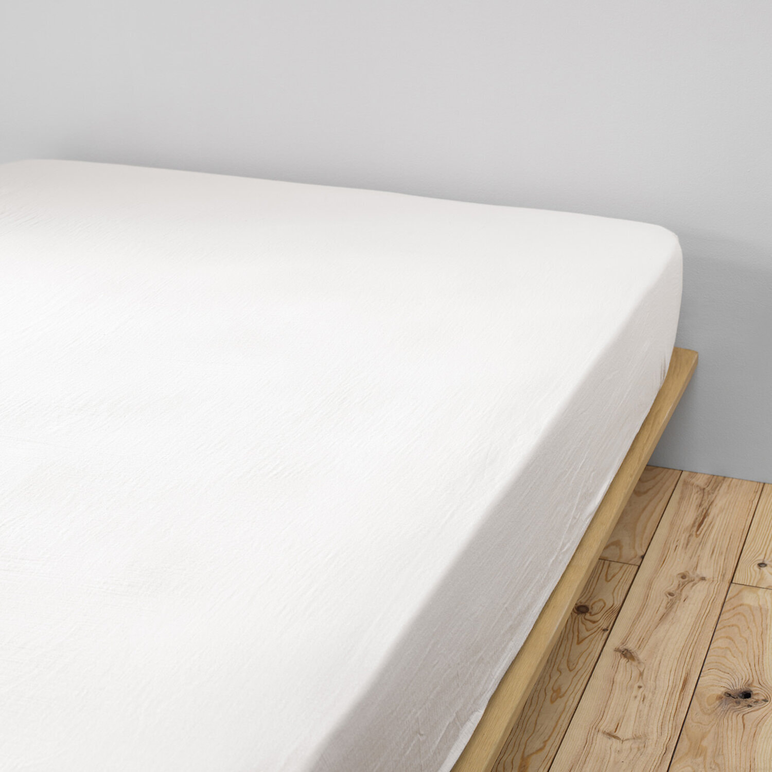 Drap housse - bonnet:30cm - 100% gaze de coton chantilly