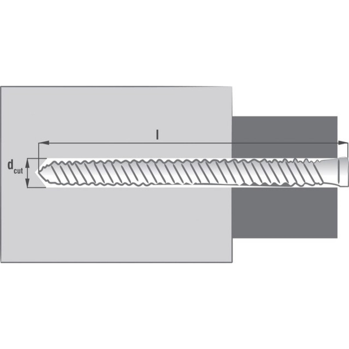 Boîte 50 Vis fixation directe RX 7.5x180 mm SCELL-IT - Tête ronde fine - 6 pans creux - RX180