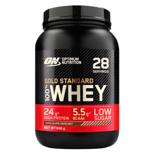 Gold Standard 100% Whey Proteine Isolate in Polvere e Aminoacidi Cioccolato alle Nocciole - Barattolo da 896g