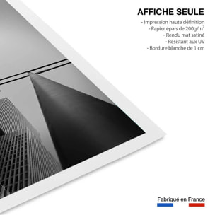 Affiche deco ""ville feu jaune"" Affiche seule